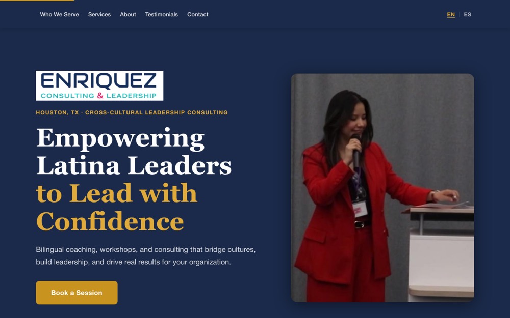 Enriquez LLC website — Business Consulting